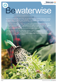 Click to download the Be Waterwise booklet for households